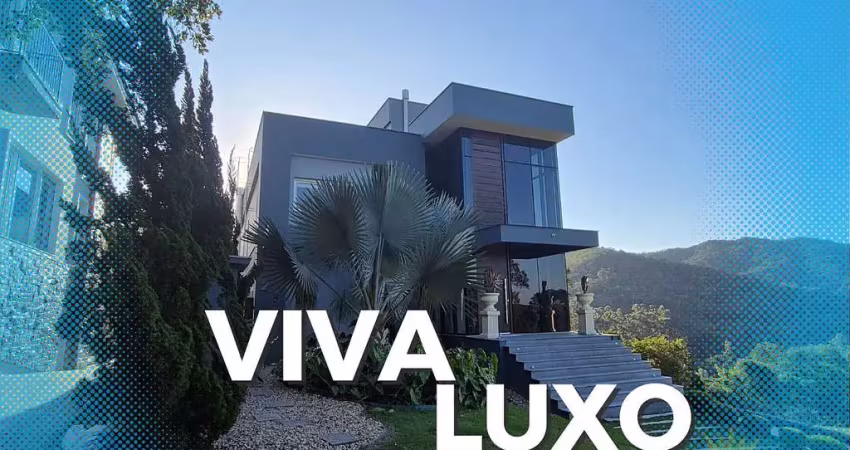 &#127969; casa de alto padrão com vista deslumbrante em condomínio fechado em balneário camboriú!