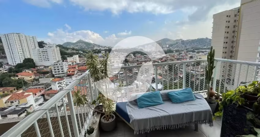 Excelente apartamento de 3 quartos, com uma linda e espaçosa varanda vista livre!