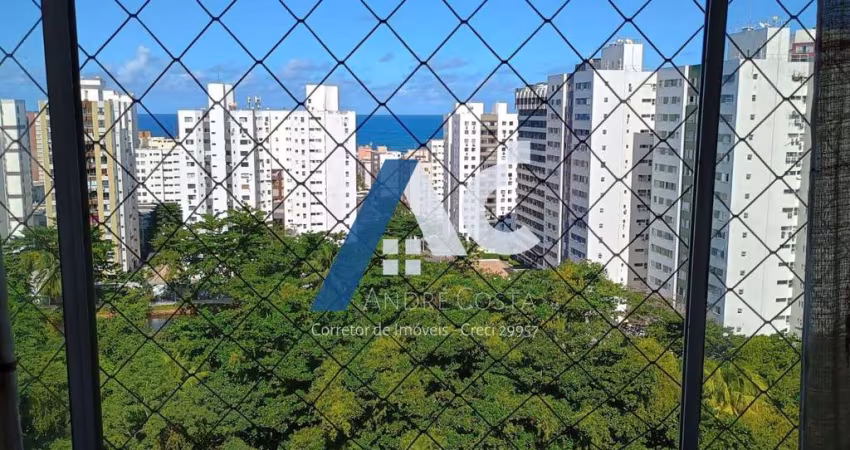 Aluguel Apartamento 3/4 com 1 suíte - mobiliado na Pituba com vista pro mar