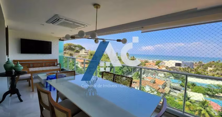 Apartamento nascente original 2/4 com 1 suíte, transformada em 3/4 com 2 suítes, 89 m² em pituaçu
