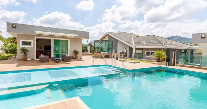 Casa com 3 dormitórios à venda, 467 m² por r$ 4.500.000,00 - figueira garden - atibaia/sp