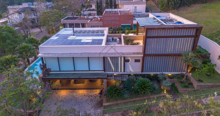 Casa Alto Padrão Automatizada com 4 suítes à venda, 641m² de área construída e 858,30m² de terreno por R$6.000.000,00-Cond. Porto Atibaia- Atibaia/SP