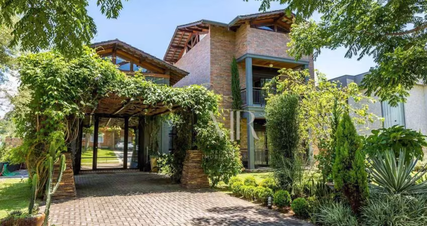 Casa com 4 dormitórios à venda, 584 m² por r$ 3.290.000,00 - condominio porto atibaia - atibaia/sp