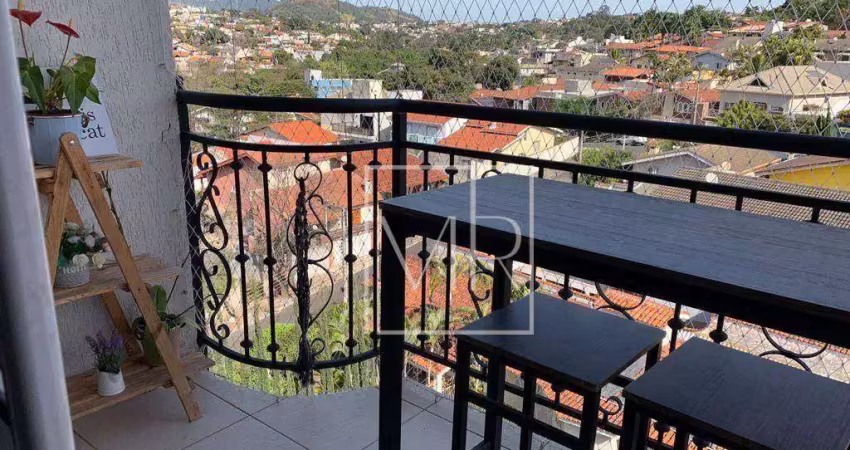 Apartamento com 2 dormitórios seno 01 suíte para alugar, 75 m² por r$ 4.526/mês - jardim paulista - atibaia/sp