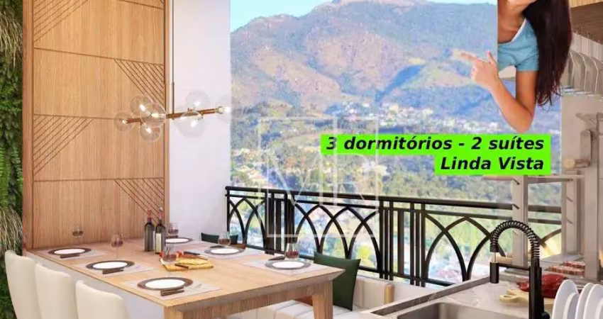 Apartamento à venda, lançamento, 3 dormitórios (2 suítes), área gourmet, piscina, 88m² - $880.000 – nova gardênia – atibaia/sp