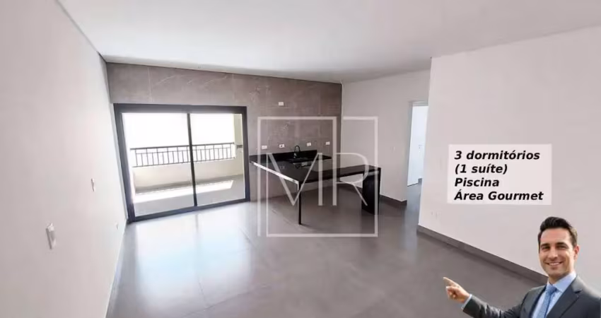 Apartamento à venda, lançamento, 3 dormitórios (1 suíte), área gourmet, piscina, 88m² - $880.000 – nova gardênia – atibaia/sp