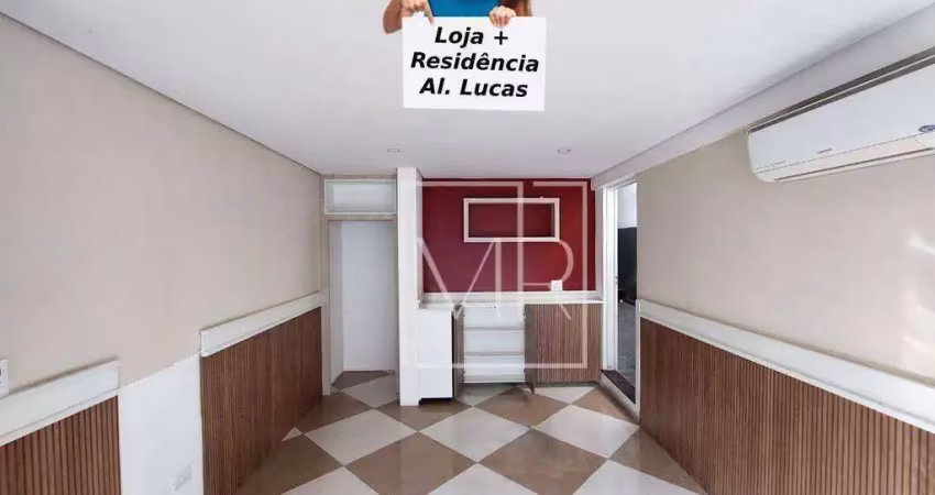Casa e loja para locação: $4.700 e venda: $1.050.000 – loja: 18m² - casa: 178m², com 3 dormitórios (1 suíte) + edícula com suíte. – vila thais – atiba