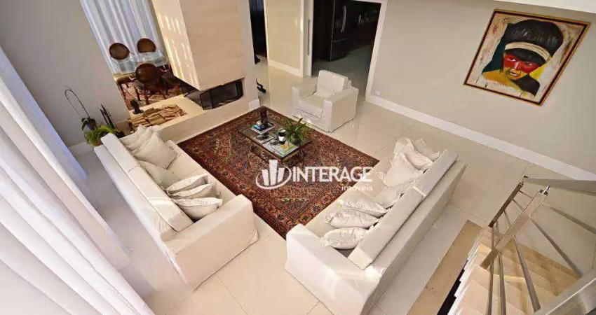Casa com 5 quartos para alugar, 590 m² por r$ 21.000,00/mês - santa felicidade - curitiba/pr