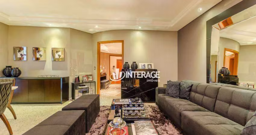 Apartamento com 3 dormitórios para alugar, 149 m² por r$ 13.725,00/mês - cristo rei - curitiba/pr