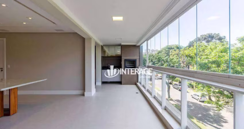 Apartamento com 4 dormitórios para alugar, 158 m² por r$ 21.446,00/mês - água verde - curitiba/pr