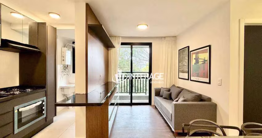 Apartamento com 2 quartos para alugar, 44 m² por r$ 3.800 mês - ecoville - curitiba/pr
