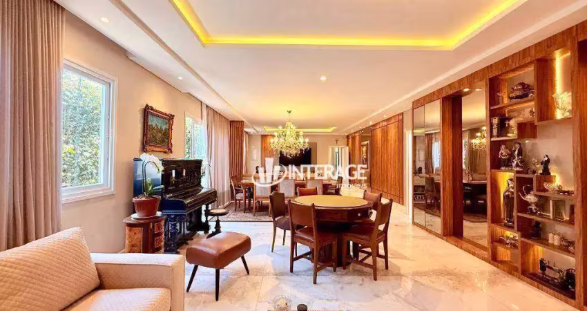 Casa com 4 dormitórios para alugar, 328 m² por r$ 17.203,85/mês - santa felicidade - curitiba/pr