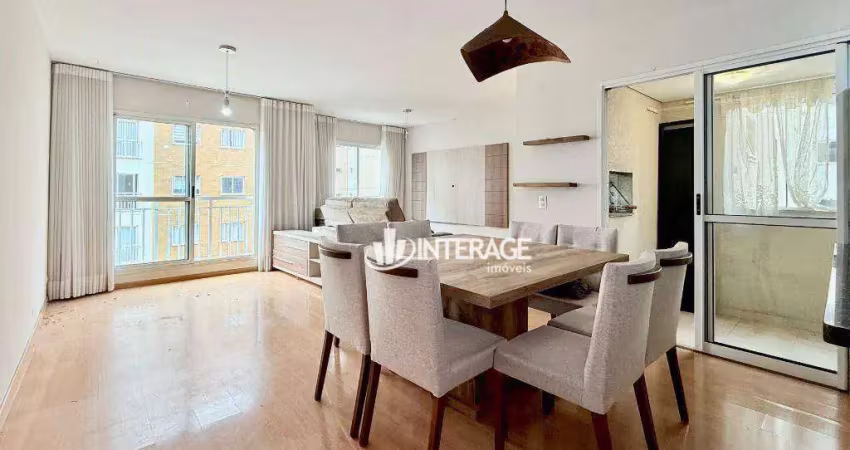 Apartamento com 2 dormitórios para alugar, 87 m² por r$ 3.802/mês - portão - curitiba/pr