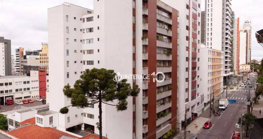 Apartamento com 3 quartos para alugar, 93 m² por r$ 5.958/mês - centro - curitiba/pr