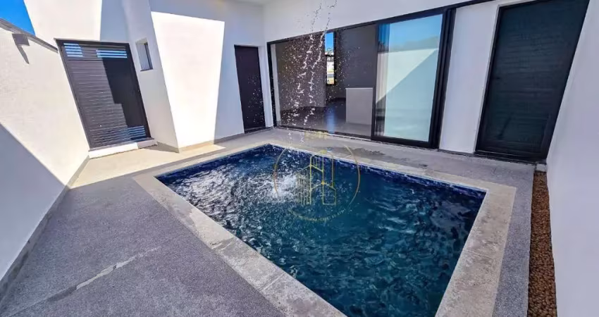 Oportunidade - casa térrea com 3 suites e piscina no condomínio parque das araucárias em tremembé sp