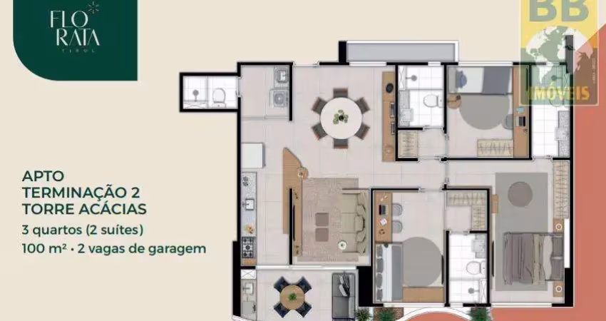Apartamento para venda em natal, tirol, 4 dormitórios, 4 suítes, 5 banheiros, 3 vagas