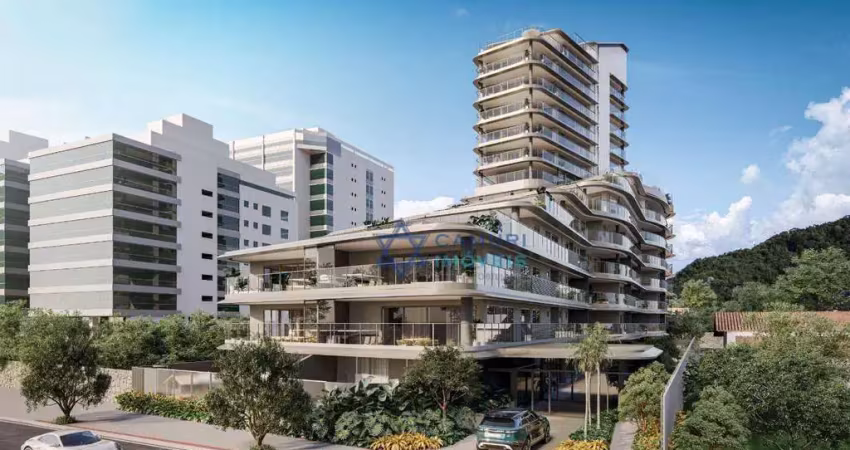 Luxuoso frente mar 4 suítes lazer à venda, 309 m² por r$10.498.188,00  - praia da costa - vila velha/es