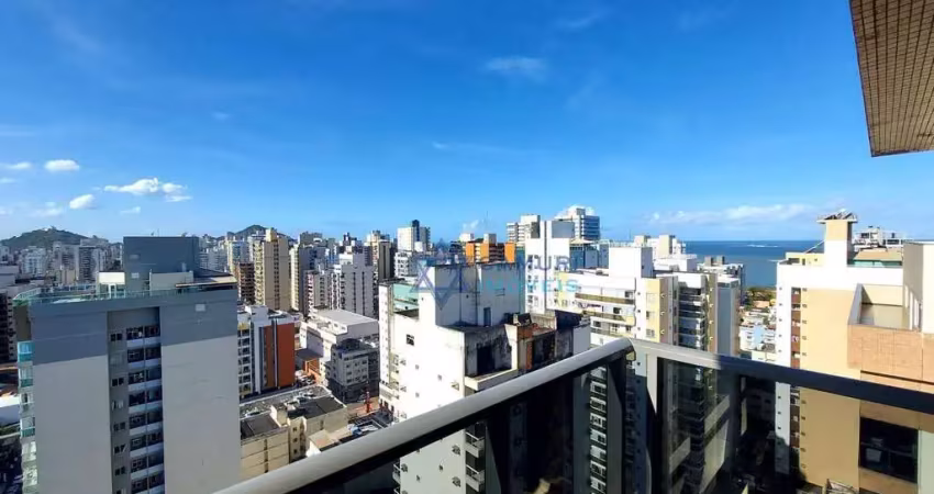 Vista mar! cobertura  2 quartos suíte, lazer duas vagas, à venda, 106 m² por r$ 1.360.000 - itapuã - vila velha/es