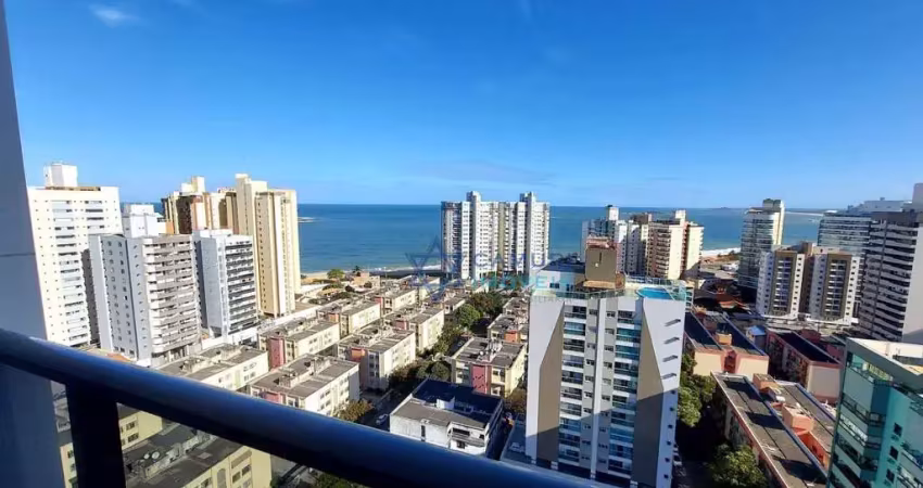 Cobertura vista mar 2 quartos suíte, lazer à venda, 124 m² por r$ 1.550.000 - itapuã - vila velha/es