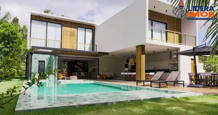 Casa residencial para venda em condomínio fechado em itacimirim (monte gordo), camaçari, 5 quartos, 2 salas, 5 banheiros, 4 vagas 558,14 m² área const