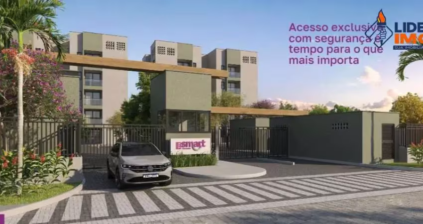 Apartamento residencial para venda em condominio fechado, papagaio, feira de santana, 2 quartos, 1 sala, 1 banheiro, 1 vaga 45,19 m² área total