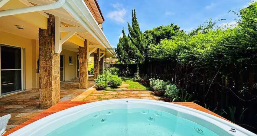 Casa térrea com 3 dormitórios, jardim e hidromassagem, no condomínio galleria boulevard