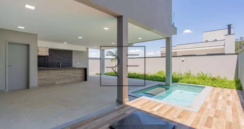 Casa à venda no residencial mont'alcino, térrea, 3 suítes, valinhos