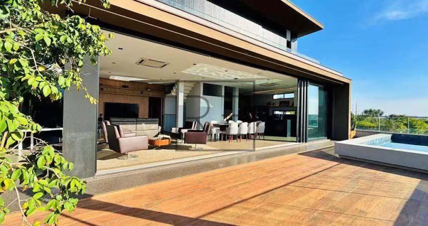 Casa alto padrão à venda no alphaville dom pedro 2, campinas.
