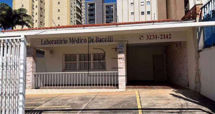 Casa comercial para alugar em campinas, vila itapura, com 9 salas, 257 m²