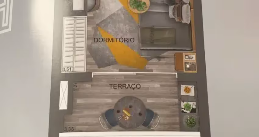 Studio residencial maravilhoso que contempla ao morador o alto estilo de morar com área comum impecável