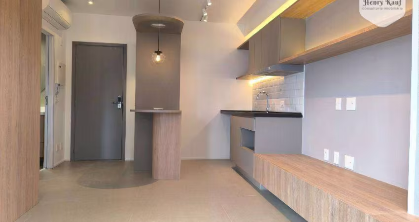 Apartamento com 1 dormitório para alugar, 41 m² por R$ 5.473,05/mês - Klabin - São Paulo/SP