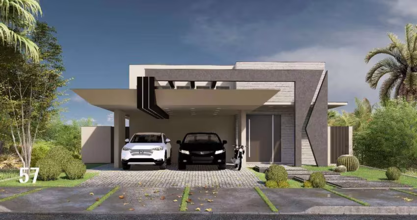 Casa à venda em jaguariúna, condomínio residencial lago da barra, com 3 suítes, com 271 m²