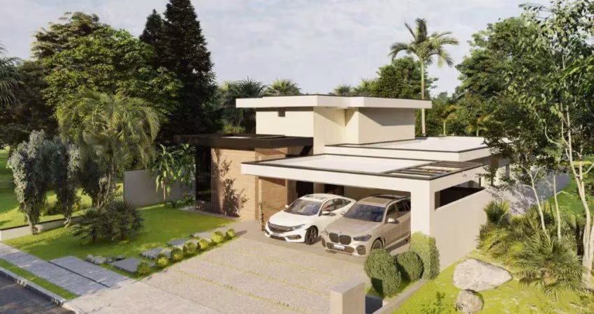 Casa à venda em jaguariúna, condomínio tambore, com 3 suítes, com 236.93 m², tamboré jaguariúna