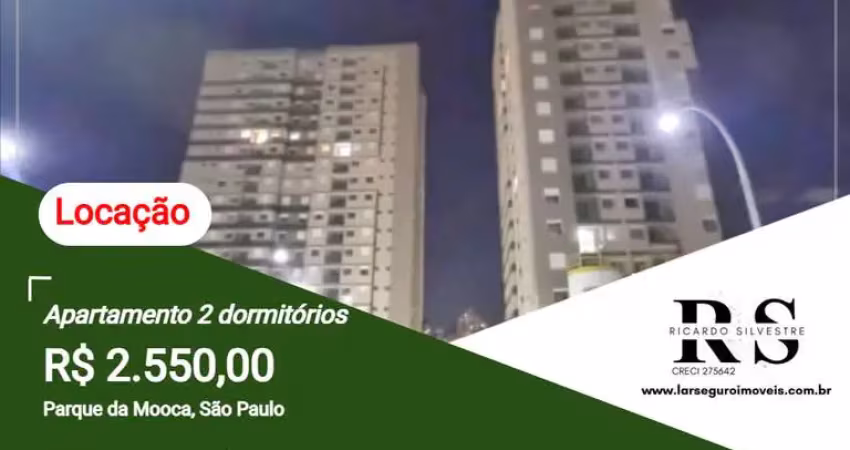Apartamento 2 dormitórios para locação em são paulo, parque da mooca, 2 dormitórios, 1 suíte, 2 banheiros, 1 vaga