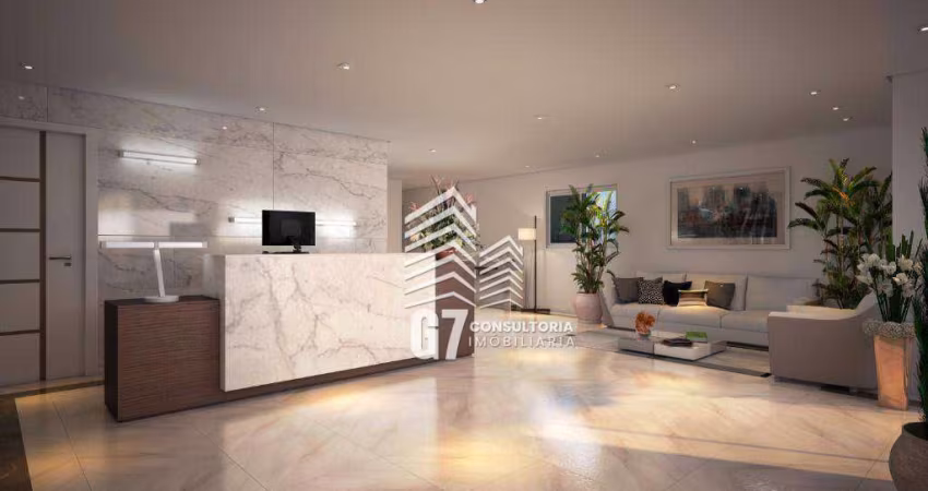 Apartamento com 1 dormitório à venda, 38 m² por R$ 374.400,00 - Guilhermina - Praia Grande/SP