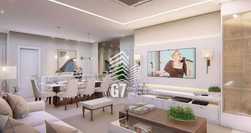 Apartamento com 3 dormitórios à venda, 149 m² por R$ 1.874.323,80 - Canto do Forte - Praia Grande/SP