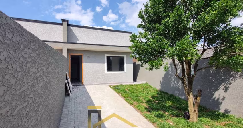 Imperdível! Casa à venda em Araucária-PR, bairro Capela Velha. 2 quartos, 1 sala, 2 banheiros, 2 vagas de garagem, 52m².