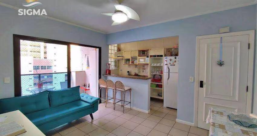 Perto da praia - Flat com 2 dormitórios - Condomínio com lazer - 2 vagas - Pitangueiras - Guarujá/SP.