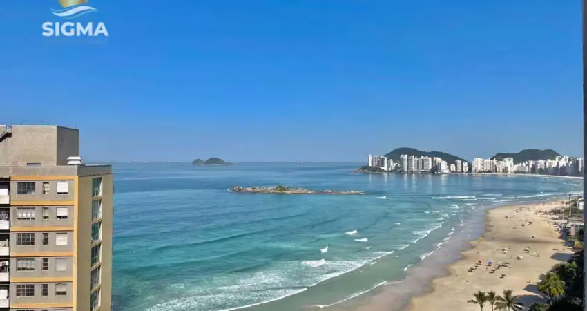Vista mar - apartamento à venda na praia das pitangueiras - guarujá/sp