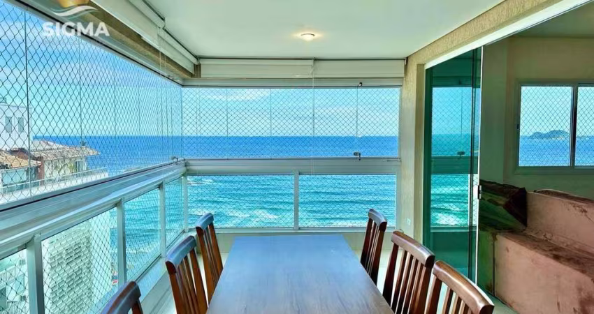 PRÉDIO NOVO - Apartamento com 3 Suítes à venda, Praia das Pitangueiras, Guarujá.