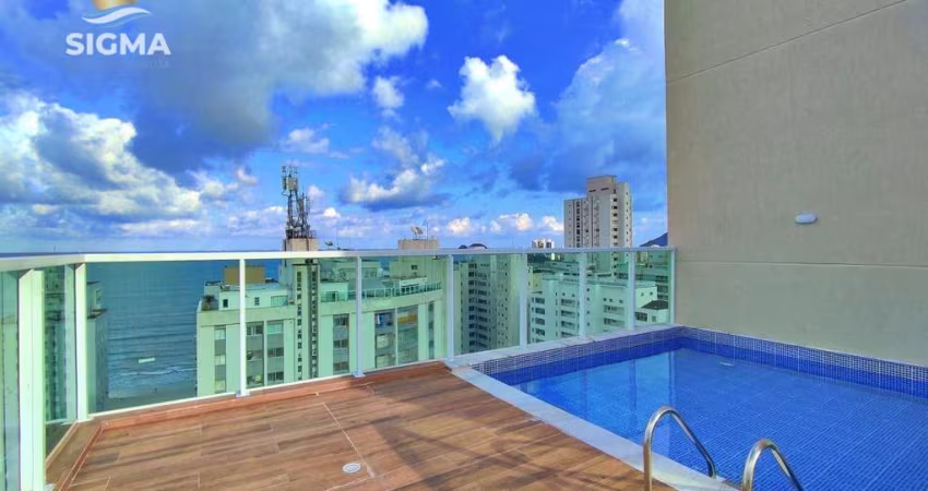 Apartamento com 2 dormitórios  Sendo 1 suíte à venda, 70 m² por R$ 700.000 - Pitangueiras - Guarujá/SP