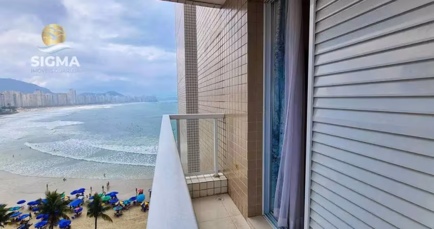 Frente mar - apartamento à venda com 3 dormitórios - condomínio com lazer - 2 vagas - jardim astúrias - guarujá/sp