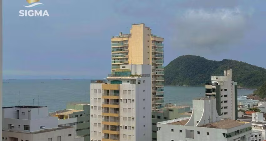 Vista mar - Apartamento à venda com 3 dormitórios - 1 vaga - Jardim Astúrias - Guarujá/SP