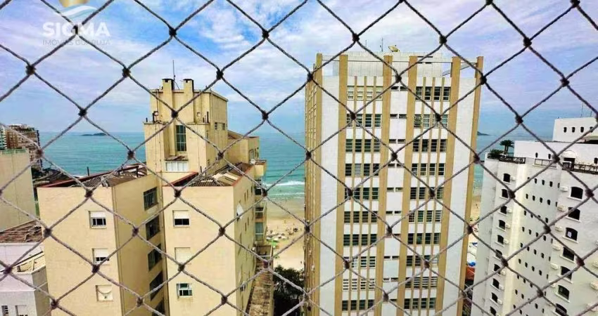 Vista mar - Apartamento à venda com 4 suítes - 2 vagas - Pitangueiras - Guarujá/SP