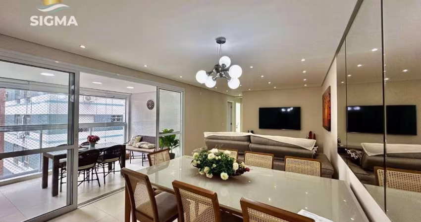 PERTO DO MAR - Apartamento na praia 2 quartos 1 suíte Varanda gourmet 2 vagas Lazer completo Pitangueiras Guarujá.