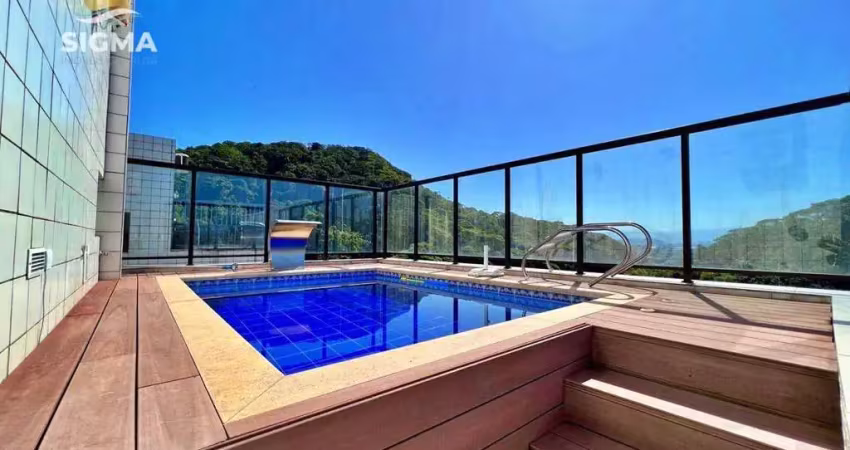 PERTO DO MAR - Cobertura à venda, 300 m² por R$ 2.200.000 - Pitangueiras - Guarujá.