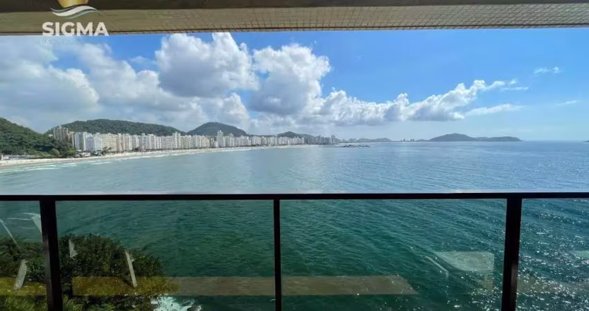 Frente mar - apartamento à venda com 3 suítes - condomínio com lazer - 2 vagas - jardim astúrias - guarujá/sp