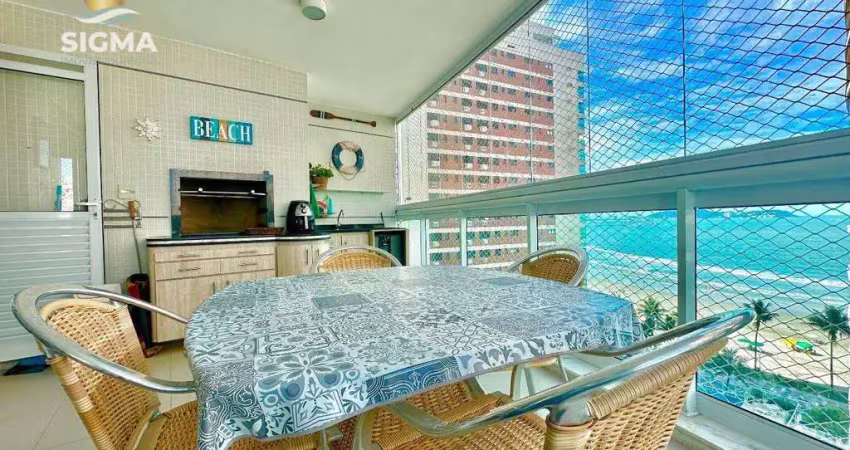 Frente mar - apartamento à venda com 2 dormitório - condomínio com lazer completo - 2 vagas - jardim astúrias - guarujá/sp