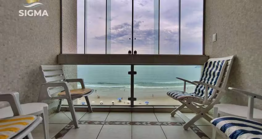 Apartamento na praia, frente ao mar, 3 dormitórios, 3 suítes, 1 vaga, pitangueiras, guarujá.