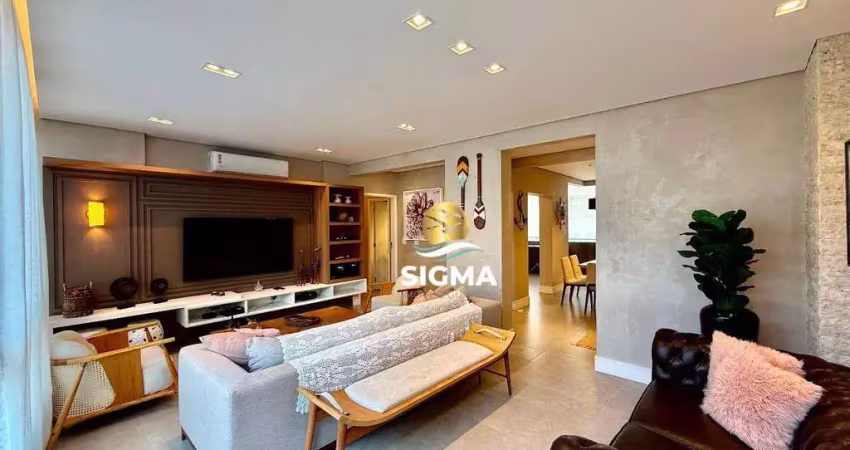 Lindo apartamento com 3 quartos sendo 1 suíte à venda, 140 m²  pitangueiras - guarujá/sp.